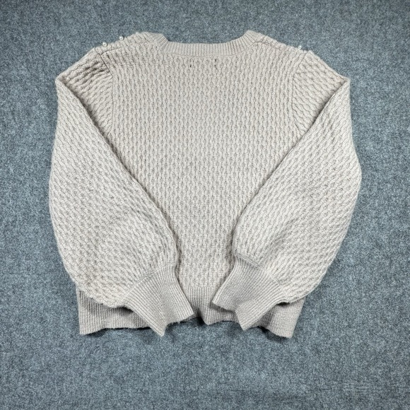 Joseph‎ A. Womens Sweater Womens L Pink Pearls Buttons Cardigan Soft Knit - Picture 2 of 10